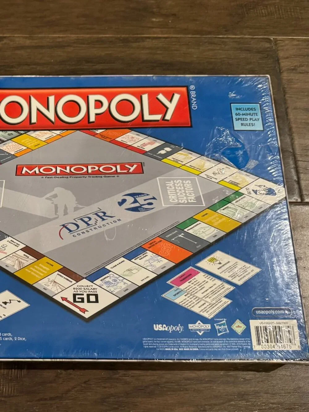 Monopoly DPR Construction 25th Anniversary Edition Collectibl Factory Sealed NEW